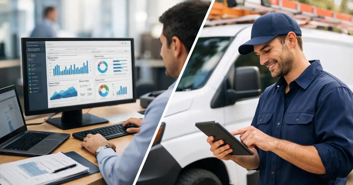 ERP срещу field service за фирми с екипи на терен